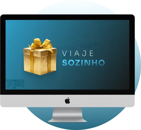 Mockup do bônus Viaje Sozinho